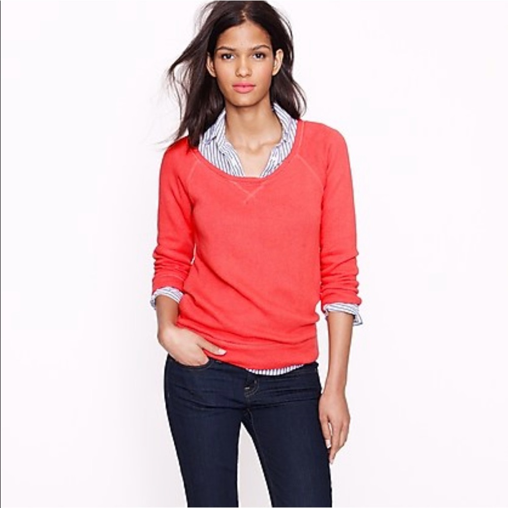 NWT J.Crew Summerlight Terry Pullover Sweatshirt